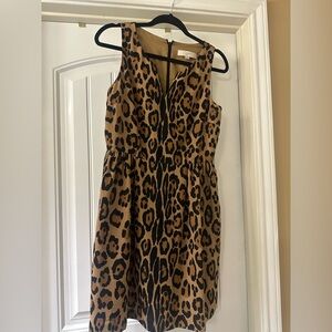 Leopard Print Sleeveless Dress. Sz. 6 like new